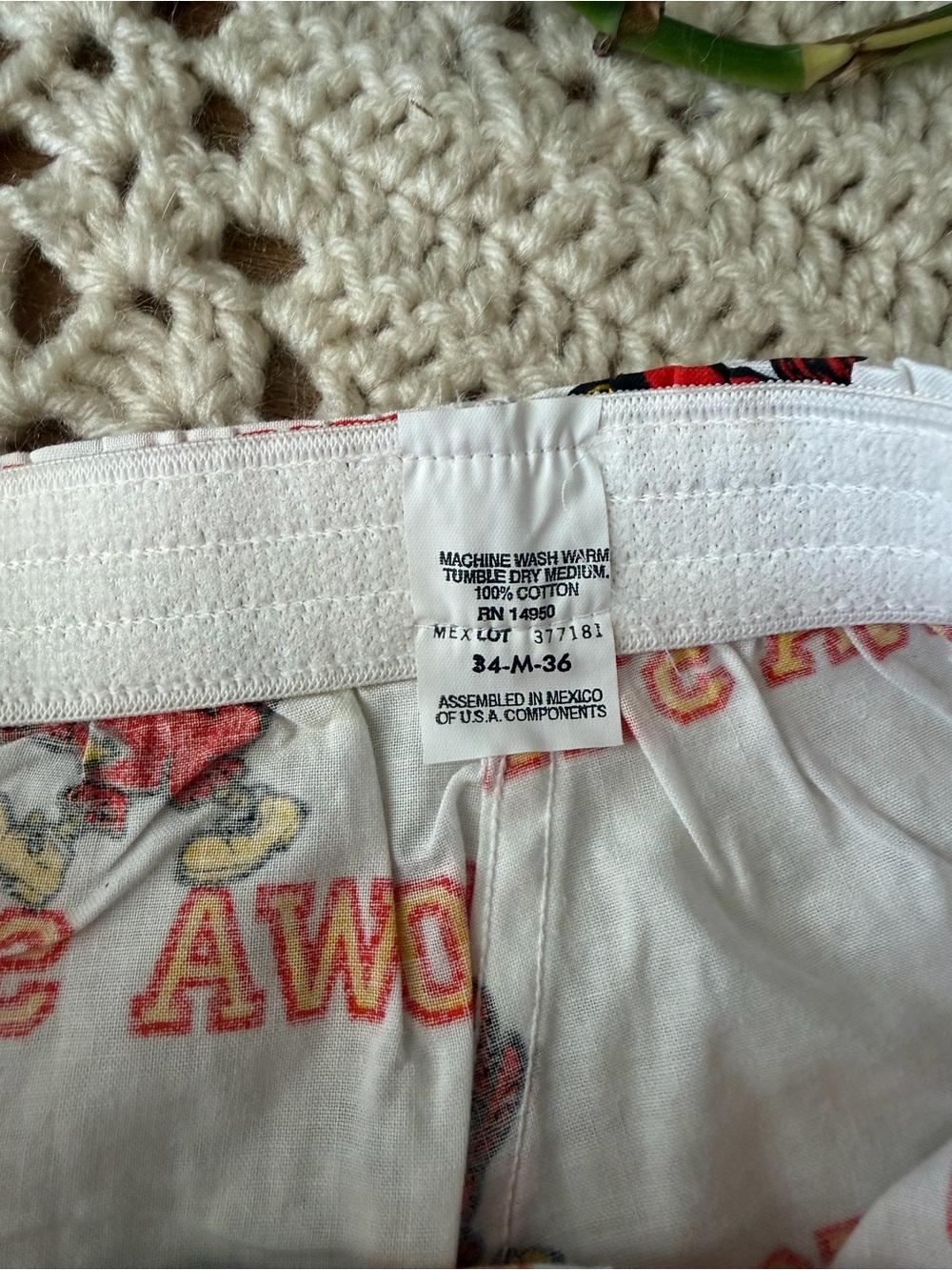 Vintage 90s Iowa State Cyclones Logo Boxer Shorts NEVER WORN - Picture 6 of 7